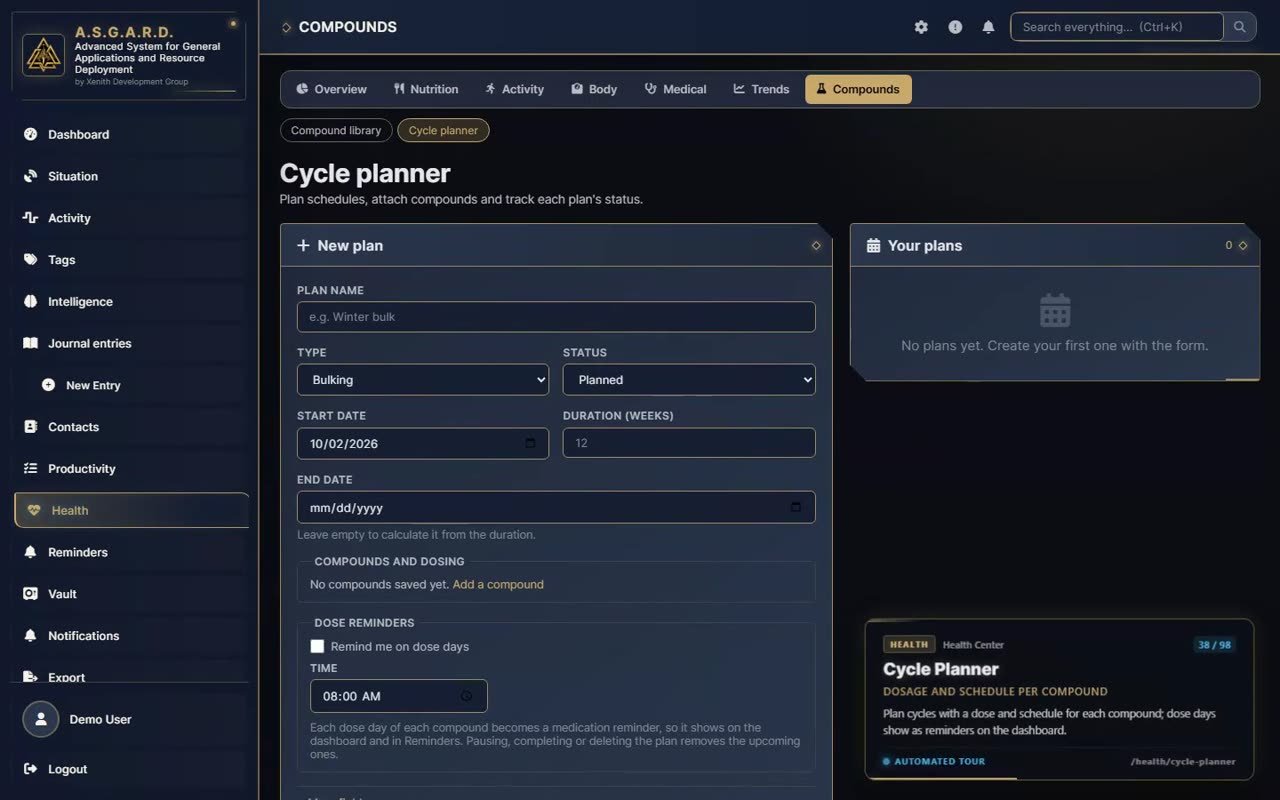 Cycle planner