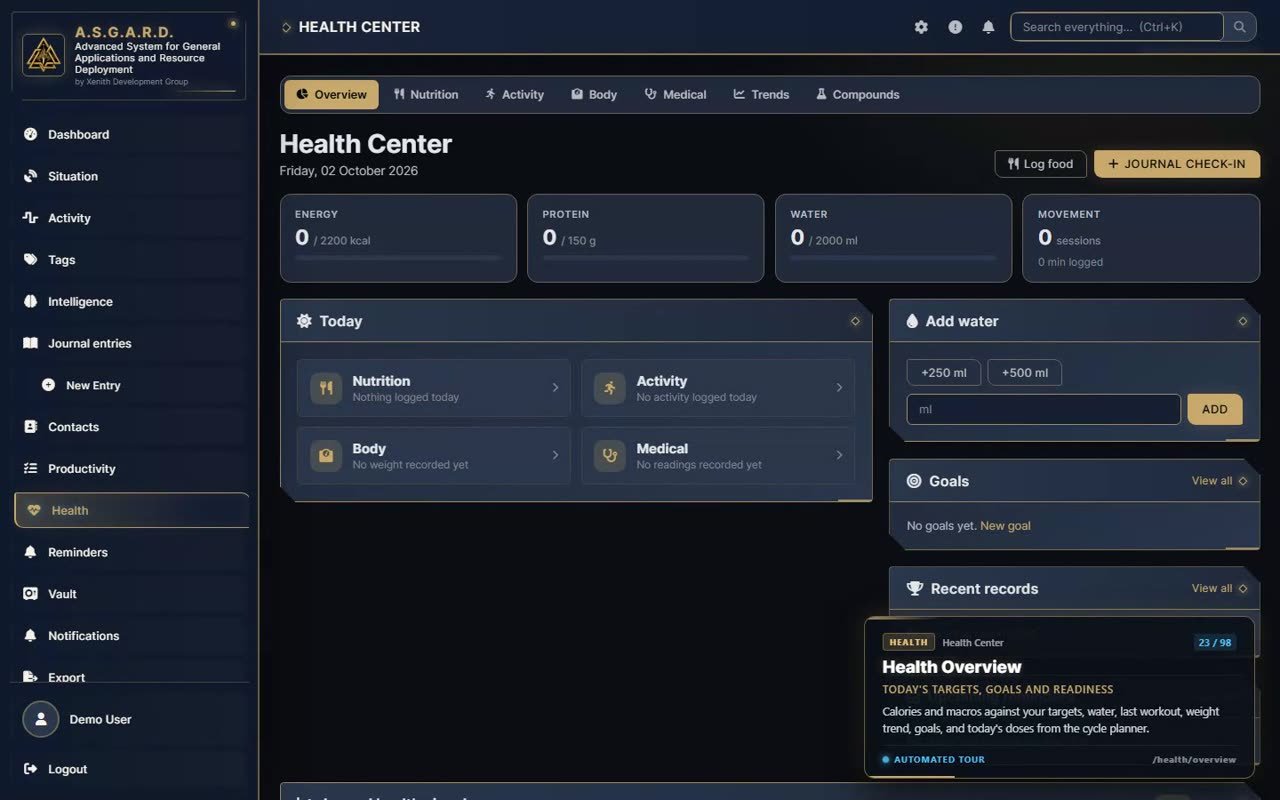 Health Center overview