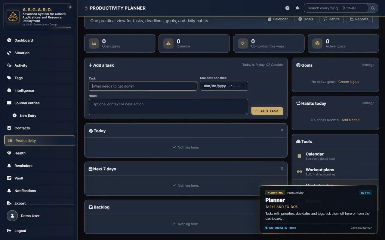 The productivity planner